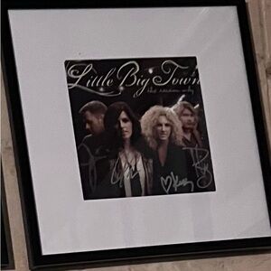 Framed, signed CD insert - Little Big Town
